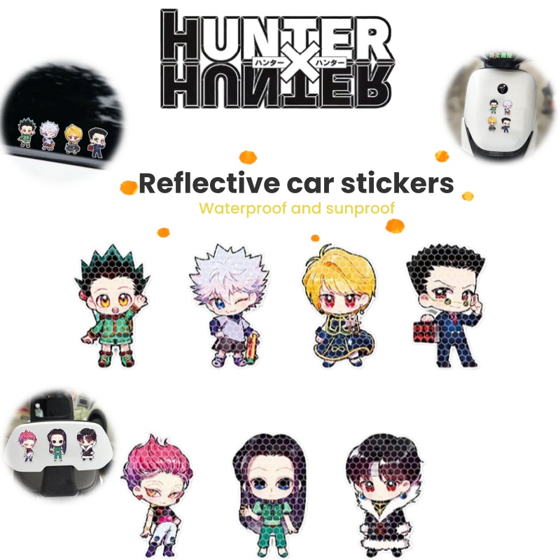 Car Accessories Decoration - Anime Full-Time Hunter Strong Reflective Warning