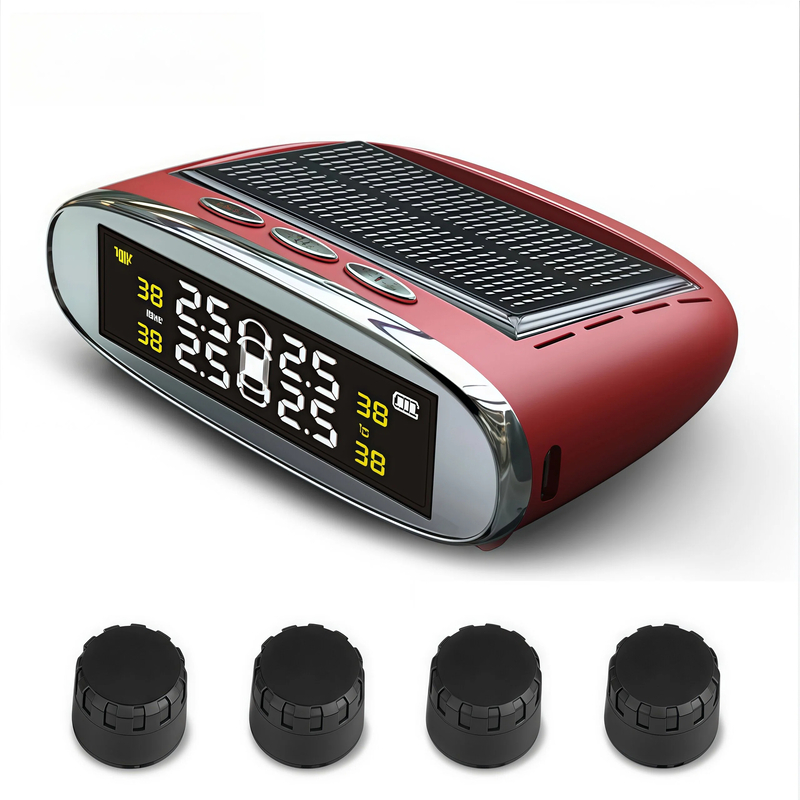 Tire Pressure Monitor - Solar Powered Wireless Digital Tire Pressure