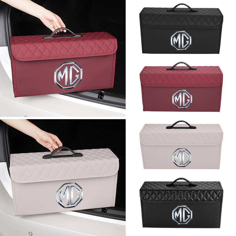 Car Trunk Storage Box Leather  - Car Seat Organizer review and price