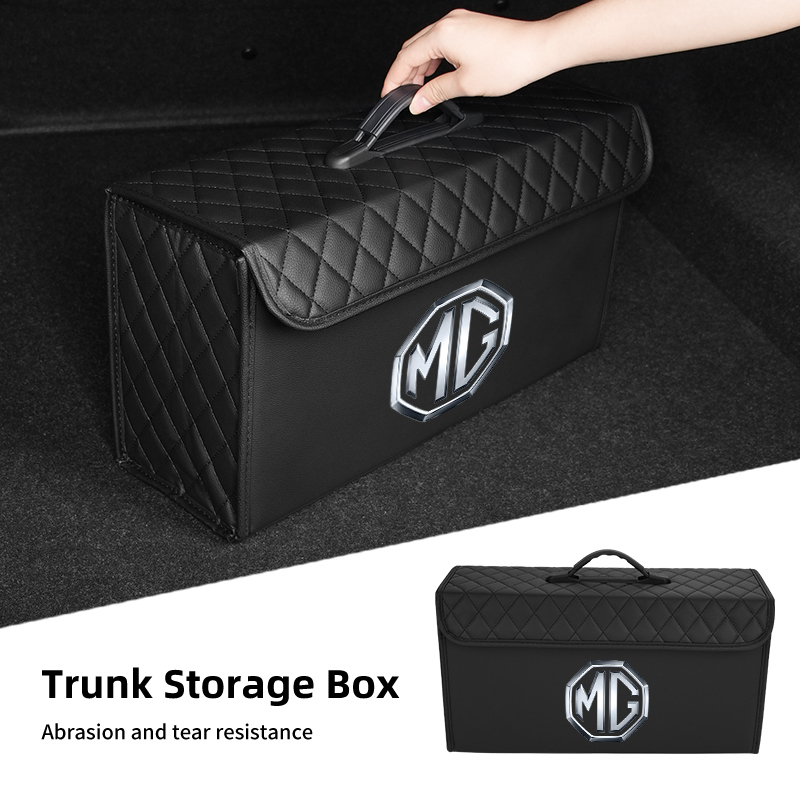 Car Trunk Storage Box Leather  - Car Seat Organizer review and price