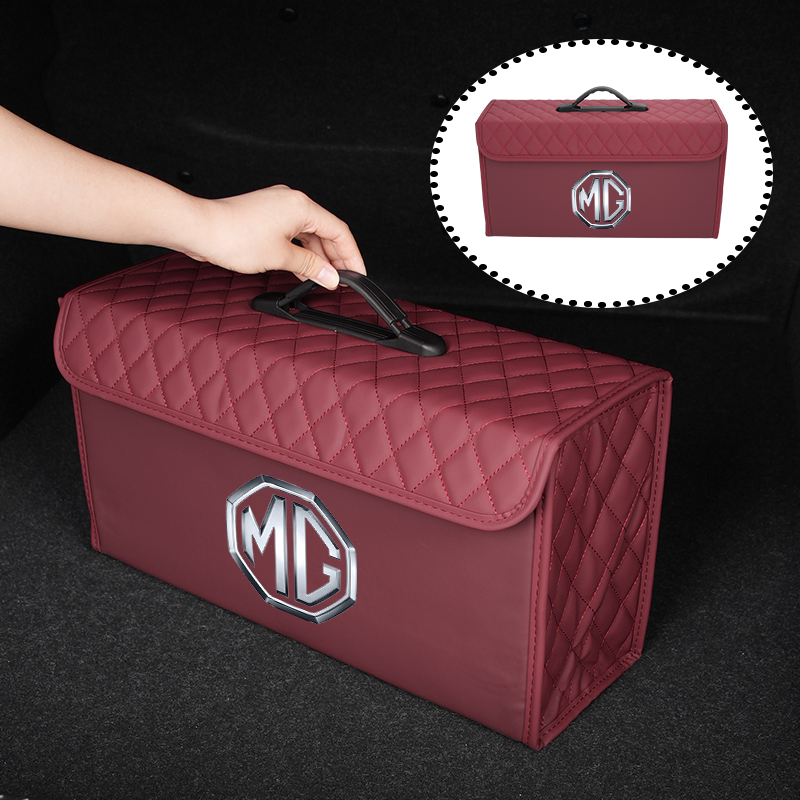 Car Trunk Storage Box Leather  - Car Seat Organizer review and price