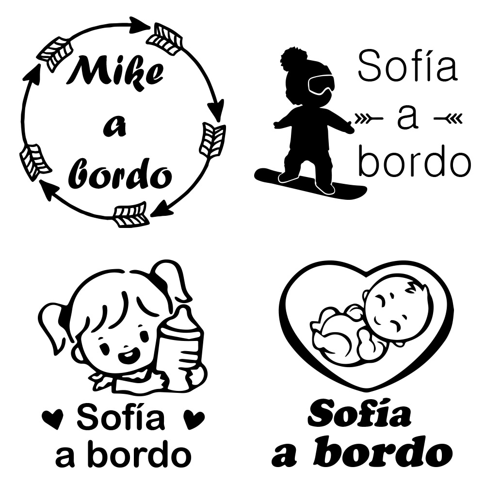 1pc Vinyl baby a bordo colorfu - Car Accessories Decoration review and price
