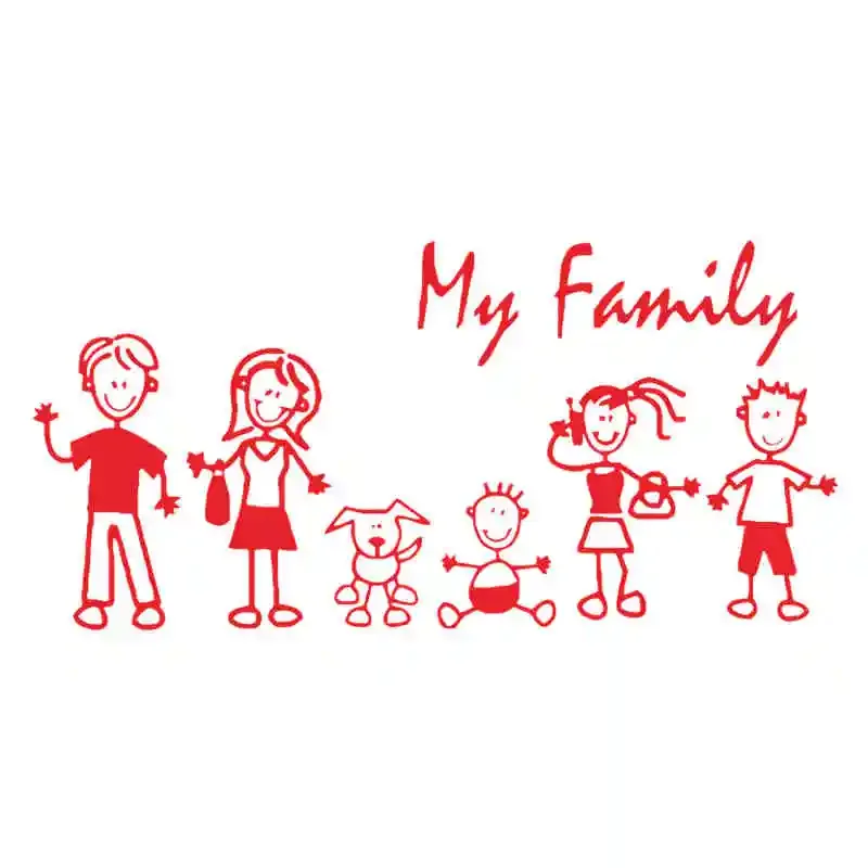 Car Sticker Family Stick Figur - Car Accessories On Amazon review and price