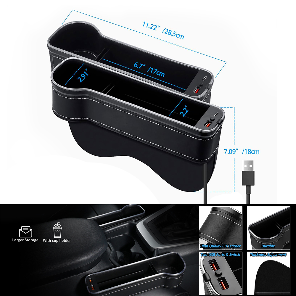 Car Seat Gap Organizer with LE - Car Seat Organizer review and price