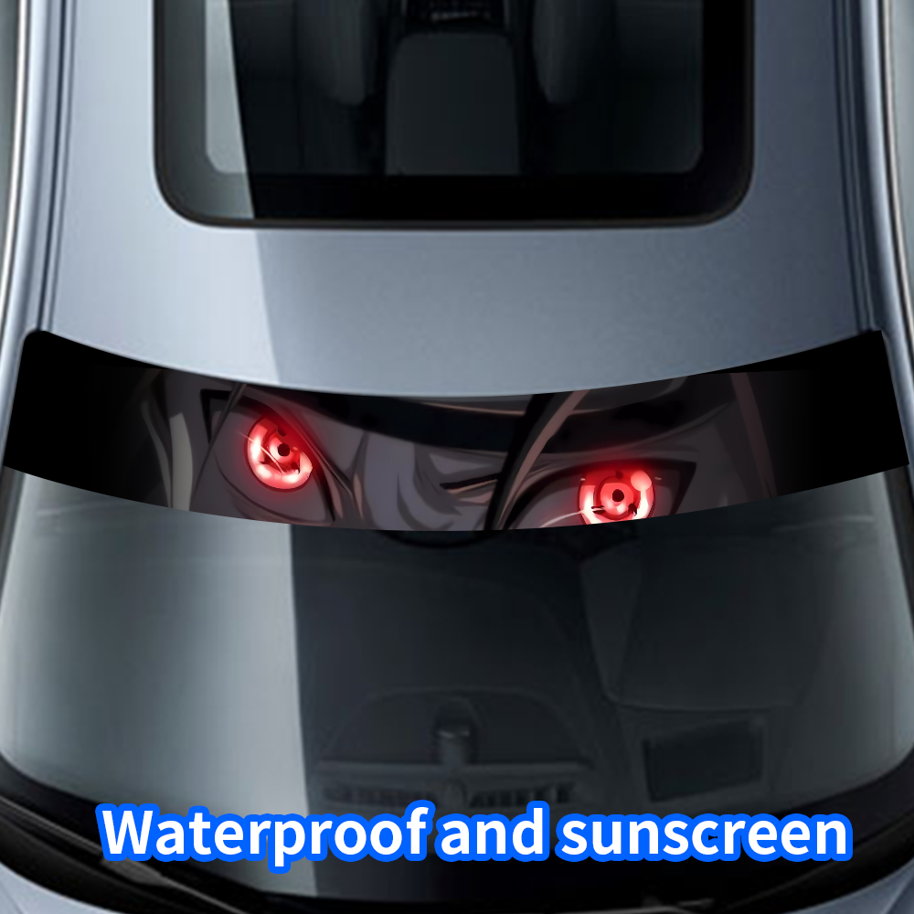 Anime 3D Eyes Car Front Windsh - Car Accessories Banner review and price