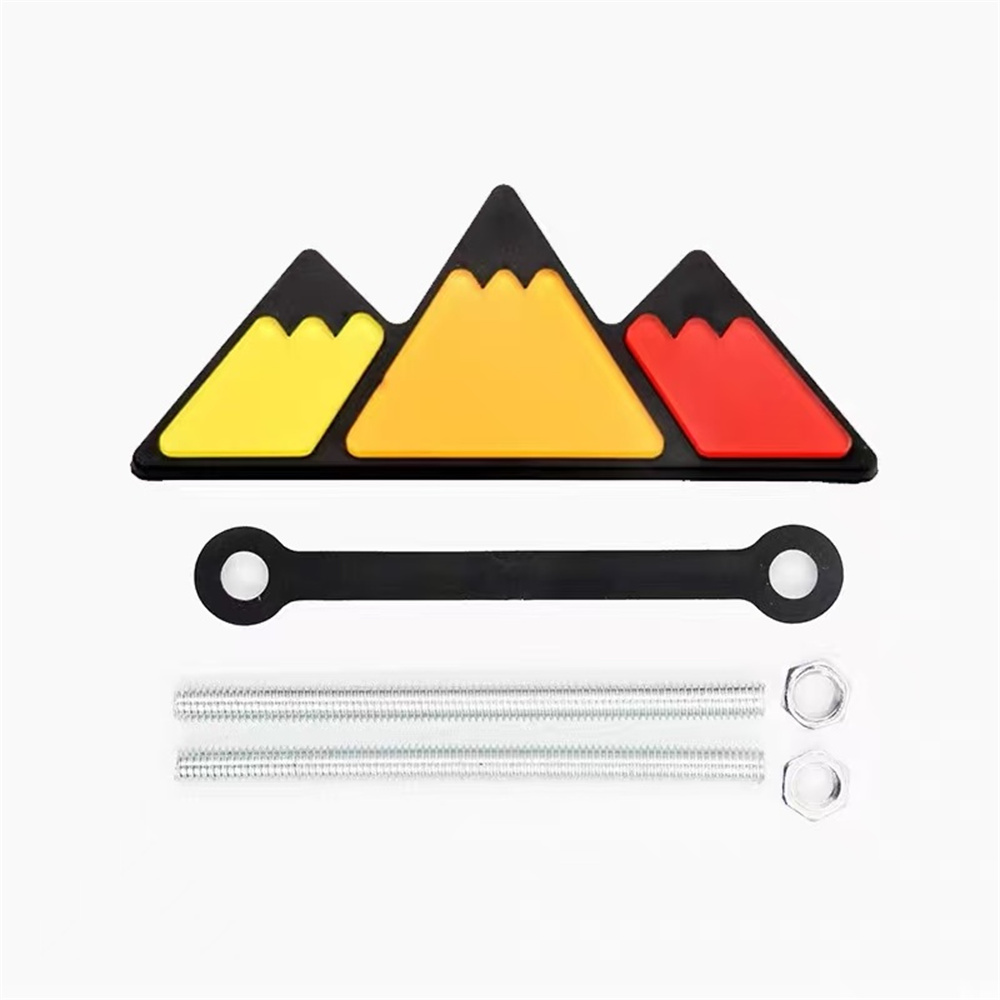 1Pc Aluminum 3D Tri Color Snow - Car Accessories For Winter review and price