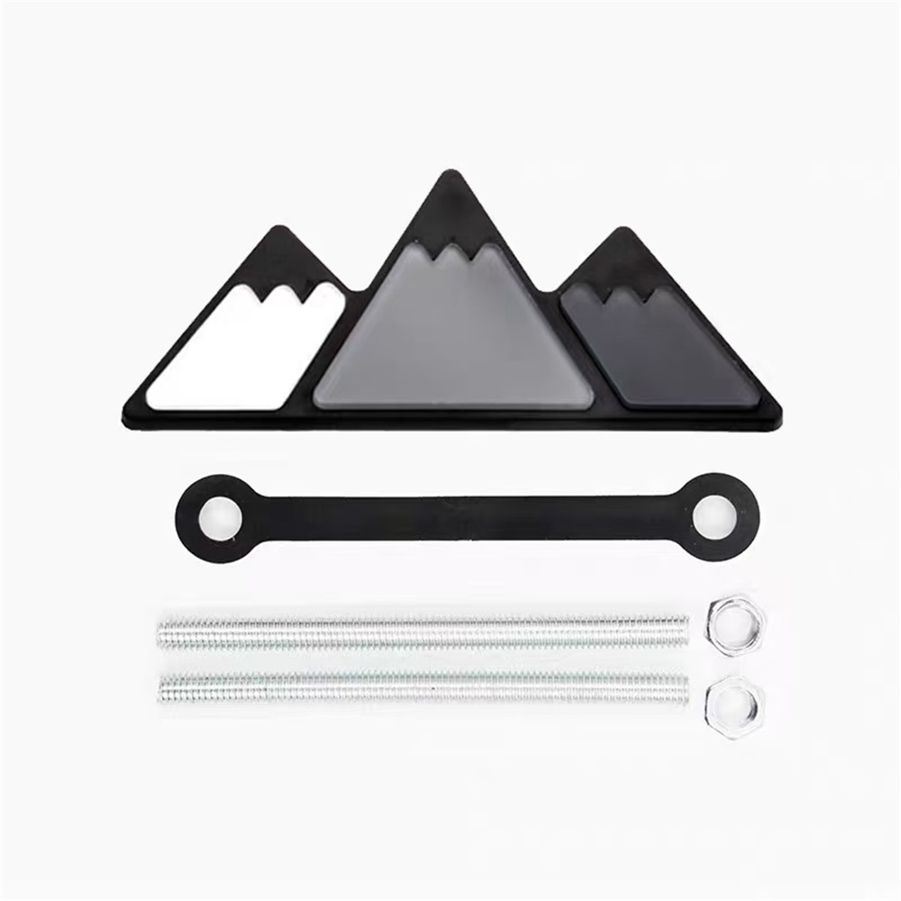 1Pc Aluminum 3D Tri Color Snow - Car Accessories For Winter review and price